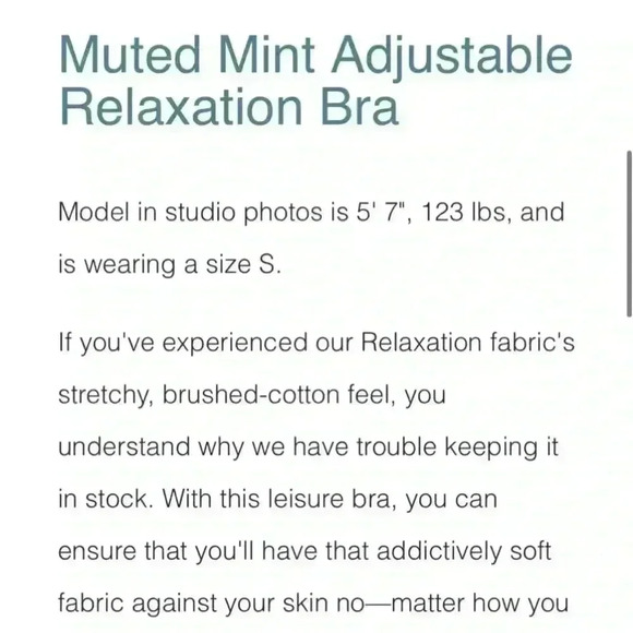 ZYIA Muted Mint Adjustable Relaxation Bra size 2XL - Picture 4 of 10